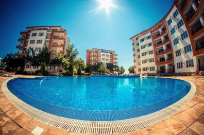Studio mit Meerblick am Strand in Ravda, Nessebar