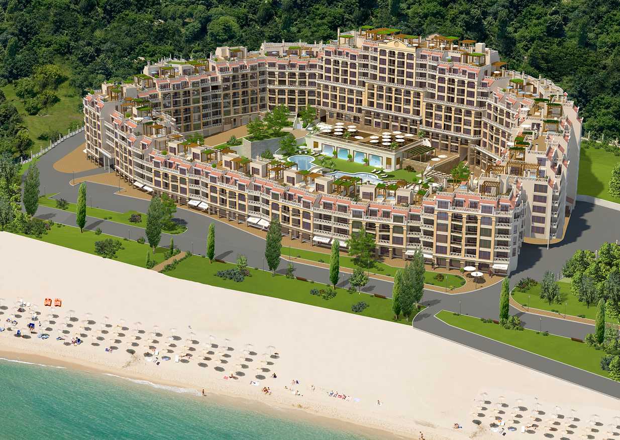 3ZimmerWohnung am Strand in der Varna South Bay