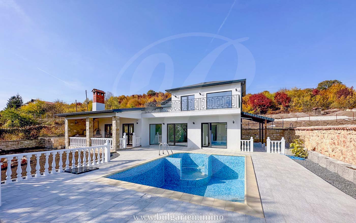 Haus Kaufen Bulgarien Am Meer Neue Villa mit fantastischem Meerblick und Swimmingpool * Verkauft
